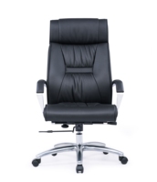 Chaise de direction à dossier haut, chaise de patron luxueuse, chaise de bureau authentique
