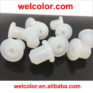 9MM 11/32 "23/64" 3/8 "9 buraco 9.0 milímetros em forma de T-à prova de choque não-slip Borracha De Silicone Transparente preto Cônicos Plug Buraco tamanho 9.5 milímetros