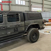 Capot rigide en alliage d'aluminium pour pick-up avec panneaux latéraux MOLLE et porte arrière solide pour RAM 2500