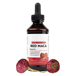 Private Label High Absorb Ultimate Herb Red Maca Wurzel extrakt Flüssigkeits tropfen für das Immun verstärkers ystem