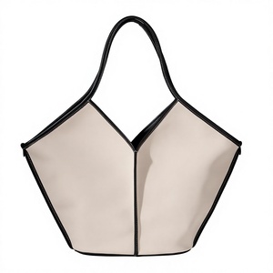 Sac fourre-tout en toile personnalisé avec poignée en cuir, sac à main à bandoulière grande capacité, sac tendance pour femme pour un usage quotidien, sac fourre-tout en toile 100% coton - Product Image 4