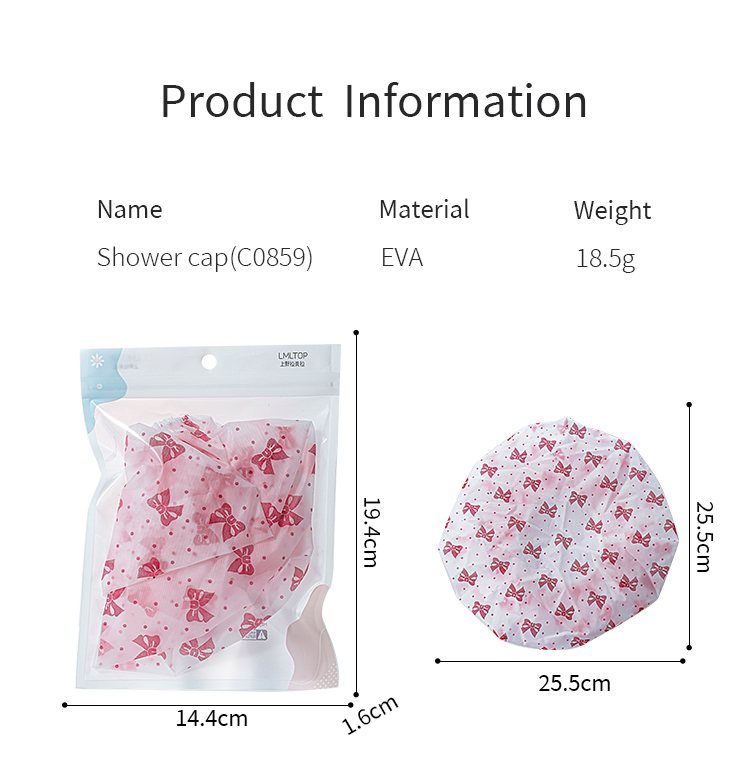 Reusable Shower Caps Custom Woman Soft EVA Baby Shower Cap For Eye And Ear Protection C0589