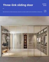 Porte coulissante en aluminium thermolaqué au design moderne, double vitrage trempé, pour fenêtres résidentielles – Prix de gros