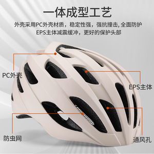 Casque de vélo pour adulte PC+EPS 26+ aérations respirantes, casque de cyclisme unisexe, casque de sport protecteur - Product Image 3