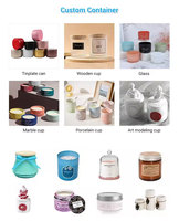 Cadeau de fête des mères lot de 2 bougies en cire de soja fleur artificielle rose mariage fête d'anniversaire coffret cadeau bougies
