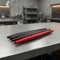 Tubes de poignée de tatouage en aluminium usinés sur mesure par CNC, poignées de machine à tatouer antidérapantes anodisées colorées avec kits de pointes