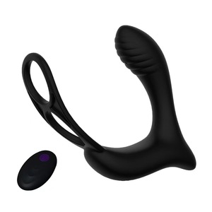USB Sex fanoimitator massaggio prostatico maschile con anello vibratore anale remoto giocattoli del sesso in silicone per gli uomini Butt Plug per <span class=keywords><strong>Gay</strong></span> - Product Image 6