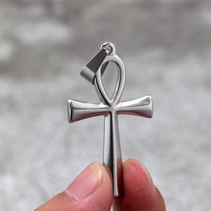 yunnique Anka <b>Cross</b> Stainless Steel Pendant Necklace Unisex Fashion Jewelry Gift Accessory - Product Image 2