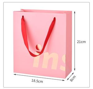 Hot Sale Factory Paper Bags Packaging Ribbon Handbag Eco-Friendly Clothing Kraft Custom Paper <b>Shopping</b> Bags With Printing Logo - Product Image 6