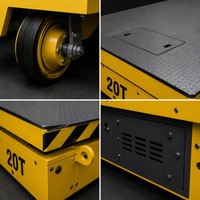 Nouvelle plateforme de transfert électrique 48V sur rail, chariot télécommandé pour manutention industrielle et construction métallique