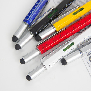 Outil multifonction Stylos à bille Stylo à bille personnalisé avec logo personnalisé en plastique multifonction pour écran tactile - Product Image 2