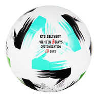 Balón de partido de Fútbol de Material PU tamaño 5 con nombre personalizado de calidad para jugadores de aficionados para deportes de equipo precio de fábrica