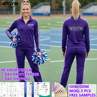 Jaket Cheerleading Sublimasi Grosir Logo Tim Kustom Nama Sekolah Klub All Star OEM Produsen 12 Tahun Berpengalaman CPSIA