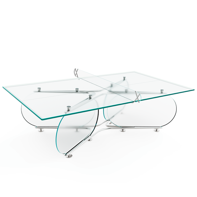 Factory Wholesale Best Selling Crystal Glass Indoor and Outdoor Table Tennis Tables