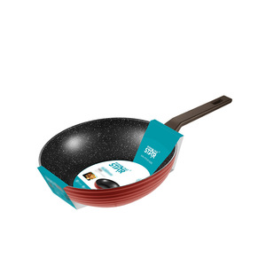 Winning Star 3-Piece Cookware <b>Set</b> Non-Stick Red With Lids For Cooking Stir Frying Steaming Stewing - Product Image 5
