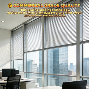 Muro Cortina Metálico Moderno de Acero Sólido <span class=keywords><strong>para</strong></span> Exteriores de Villas y Hoteles, Separador de Oficinas sin Cristal - Product Image 3