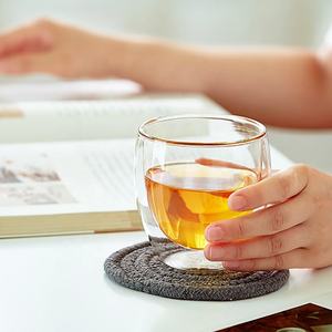 <span class=keywords><strong>Bicchieri</strong></span> spessi 80ml 150ml 250ml 350ml 450ml 650ml <span class=keywords><strong>per</strong></span> bevande calde e fredde resistente al calore borosilicato doppia parete tazza di <span class=keywords><strong>caffè</strong></span> in vetro - Product Image 4