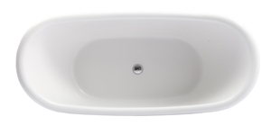 Bañera Moderna de Acrílico Ecológica con Patas de Garra de 59 Pulgadas, Certificación CE, Independiente para Baño - Product Image 3