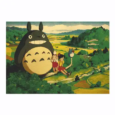 ملصقات أنيمي يابانية, 12 نمط ياباني لطيف لتزيين منزلي من My Neighbor Totoro