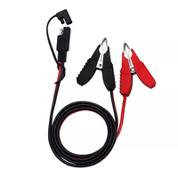 Câble de raccordement 14AWG avec connecteur SAE vers pinces crocodiles, rallonge de prise de batterie SAE pour moto, voiture, tracteur