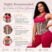 Gilet gainant amincissant intégral imprimé léopard de qualité supérieure pour femme, avec fermeture éclair, personnalisable avec logo
