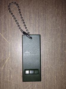 Sifflet de survie haute fréquence en plastique pour extérieur 70*27*7mm 26g, sifflet de survie et de sauvetage sportif à large fréquence avec chaîne - Product Image 6