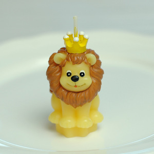 Vela Artística de las Doce Constelaciones para Fiestas, Diseño Rey León, Pequeña, Creativa, Regalo de Cumpleaños, Cera de Parafina, Amarilla, Sin Aroma, para el Hogar - Product Image 2