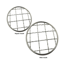 Grille métallique réutilisable pour arrangements floraux, compatible avec les bocaux en verre Mason, pour couvercles de type Flower Frog