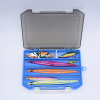 Boîtes de rangement pour leurres de pêche MISTER JIGGING, étanches, double face, avec hameçons