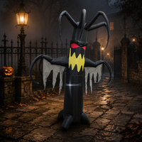 Arbre gonflable de démon d'Halloween, modèle gonflable pour extérieur, arbre monstre terrifiant pour la décoration de scène de fête