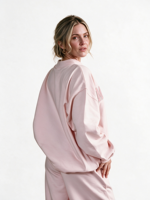 Sweat-shirt confortable pour femme à col montant avec broderie 3D, logo frontal anti-plis, pantalon décontracté assorti, tenue quotidienne