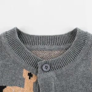 Quần áo trẻ em Hàn Quốc mùa thu Áo len trẻ em mới Áo len bé trai 30 năm nhà máy sản xuất quần áo tùy chỉnh chuyên nghiệp - Product Image 2