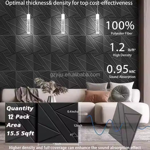 Tùy chỉnh thiết kế hiện đại bảng cách âm, tường sợi Polyester cách âm, Bảng trang trí tường mật độ cao - Product Image 2