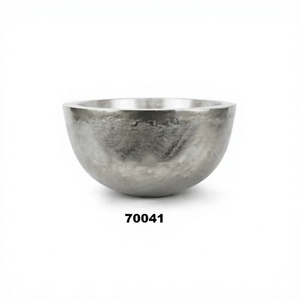 ชามอลูมิเนียมสีเงินสำหรับวางบนโต๊ะในบ้านและของตกแต่งเคาน์เตอร์ครัว - Product Image 1