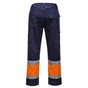 PORTWEST - E049ONRS Pantalon de combat haute visibilité bicolore orange/bleu marine-EAN 5036108280759 HI-VIS WORKWEAR - Product Image 2