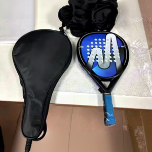 Raquette de padel graphique en forme de larme, légère, avec grip antidérapant, 4 3/8 pouces, pour usage extérieur, raquette en carbone professionnelle, logo personnalisé - Product Image 5