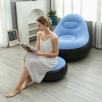 Fauteuil gonflable portable DTYF, neuf, épaissi, pliable, léger, en PVC floqué, pour la maison et l'extérieur