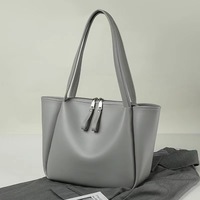 Sac à bandoulière en cuir souple grande capacité
