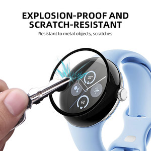 Protecteur d'écran de montre intelligente 41 45mm <span class=keywords><strong>Incassable</strong></span> 3D Radian Flexible Soft PMMA pour Google Pixel Watch3 2 - Product Image 4