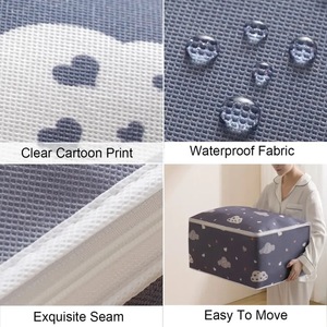 Bolsa de Almacenamiento para Ropa, Organizador Plegable con Estampado de Dibujos Animados, 1 Unidad - Product Image 6