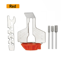 Kit de fixation d'affûtage de tronçonneuse d'usine avec guide d'angle et limes de meule diamantées