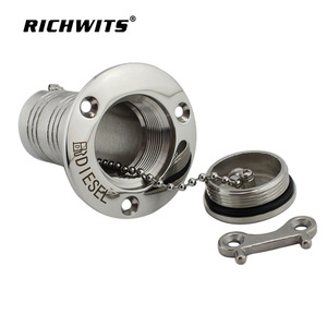 RICHWITS Bouchon de remplissage en acier inoxydable pour réservoir d'eau, d'huile, de carburant de yacht, fournitures marines - Product Image 3