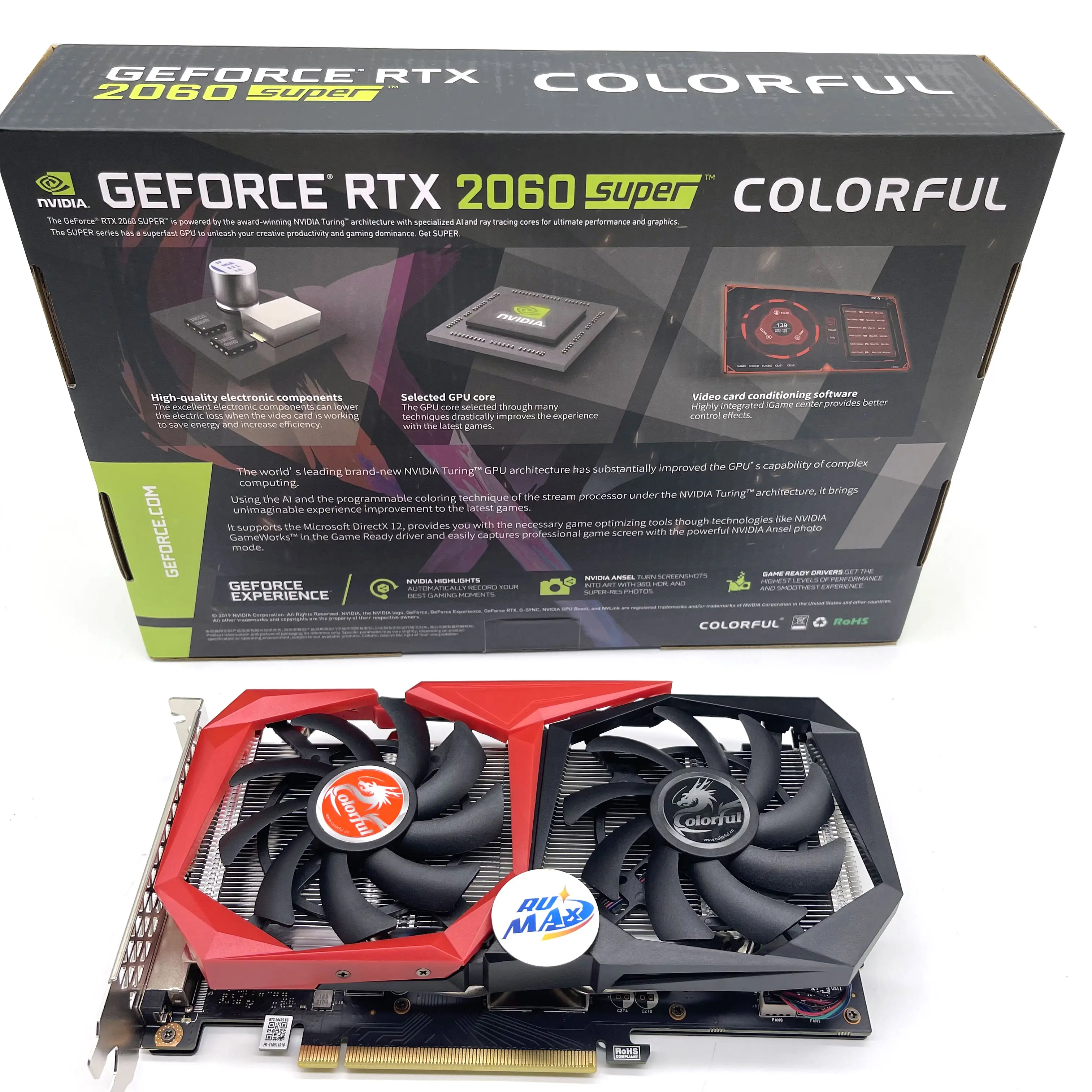 Kleurrijke 2060 Super 8Gb Hoge Resolutie Gaming Movie Gpu Kaart Gloednieuwe Grafische Kaart