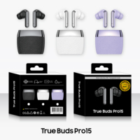 Écouteurs sans fil True Buds Pro 15 de haute qualité avec emballage personnalisé, écouteurs TWS intra-auriculaires
