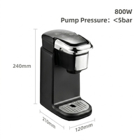 Machine à café portable automatique à capsules, compatible avec les capsules K-Cup, pour la maison et le bureau
