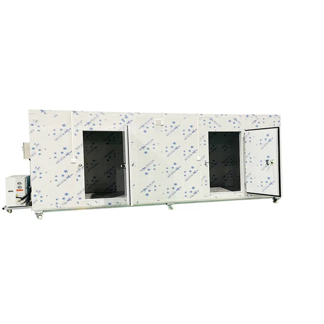 Cella frigorifera del sistema di raffreddamento con compressore Emerson utilizzato per costruire celle frigorifere