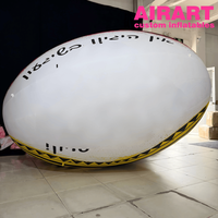 Ballon de rugby gonflable pour la promotion d'événements de club, ballon de rugby gonflable pour la décoration de fête foraine