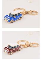 Vente Flash : Porte-clés de voiture miniature classique Mini Cooper pour sac à dos, décoration pour passionnés d'automobile, vente en gros