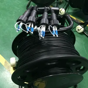 Outdoor Tactical Spool Optical Fiber Cable Reel 250m 500m Metal Fiber Cable Reel