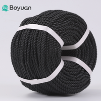 Bobine de corde en polyester 8/12 brins, câble d'amarrage marin haute résistance en Dacron pour levage industriel